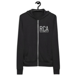 RCA Unisex zip hoodie